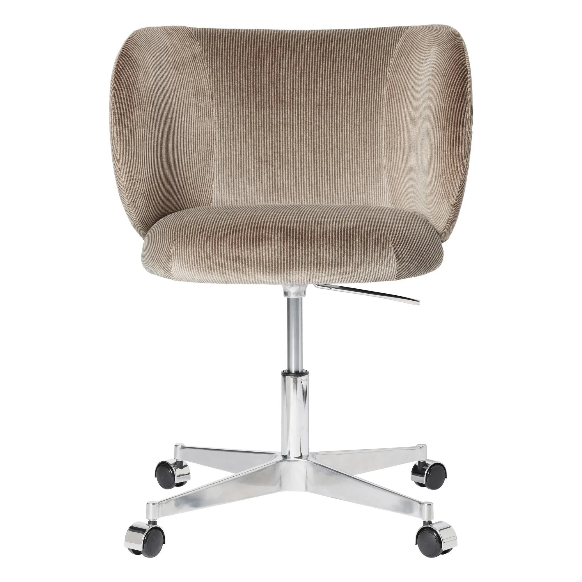 Ferm Living - Silla de oficina Rico de terciopelo | Gris