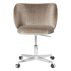 Ferm Living - Silla de oficina Rico de terciopelo | Gris