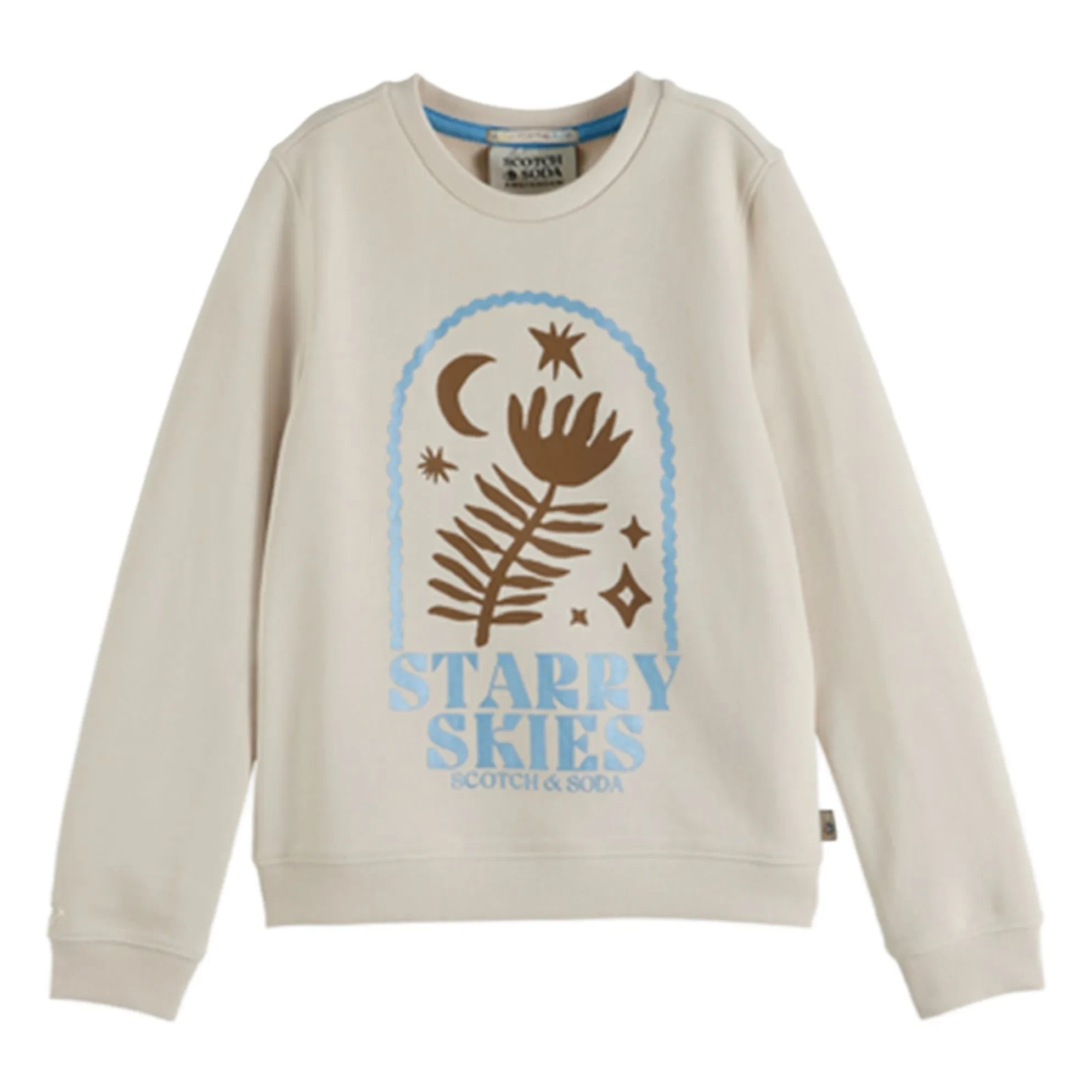 Scotch & Soda - Sudadera de algodón orgánico con estampado Starry Skies | Crudo