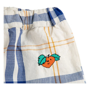 Bobo Choses - Pantalón de tartán de algodón orgánico | Crudo