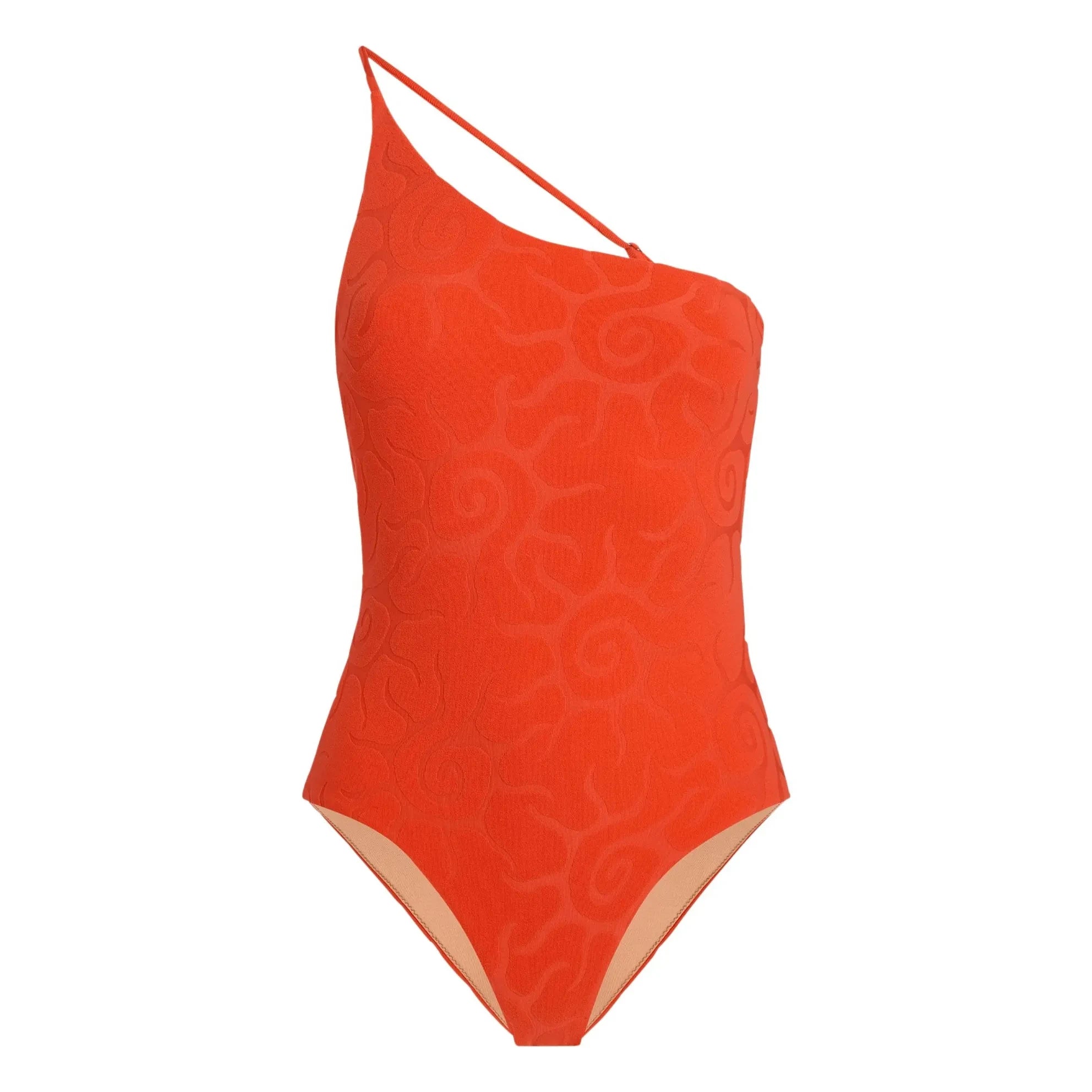 OAS - Traje de baño asimétrico texturizado Sunero Tuffo | Rojo