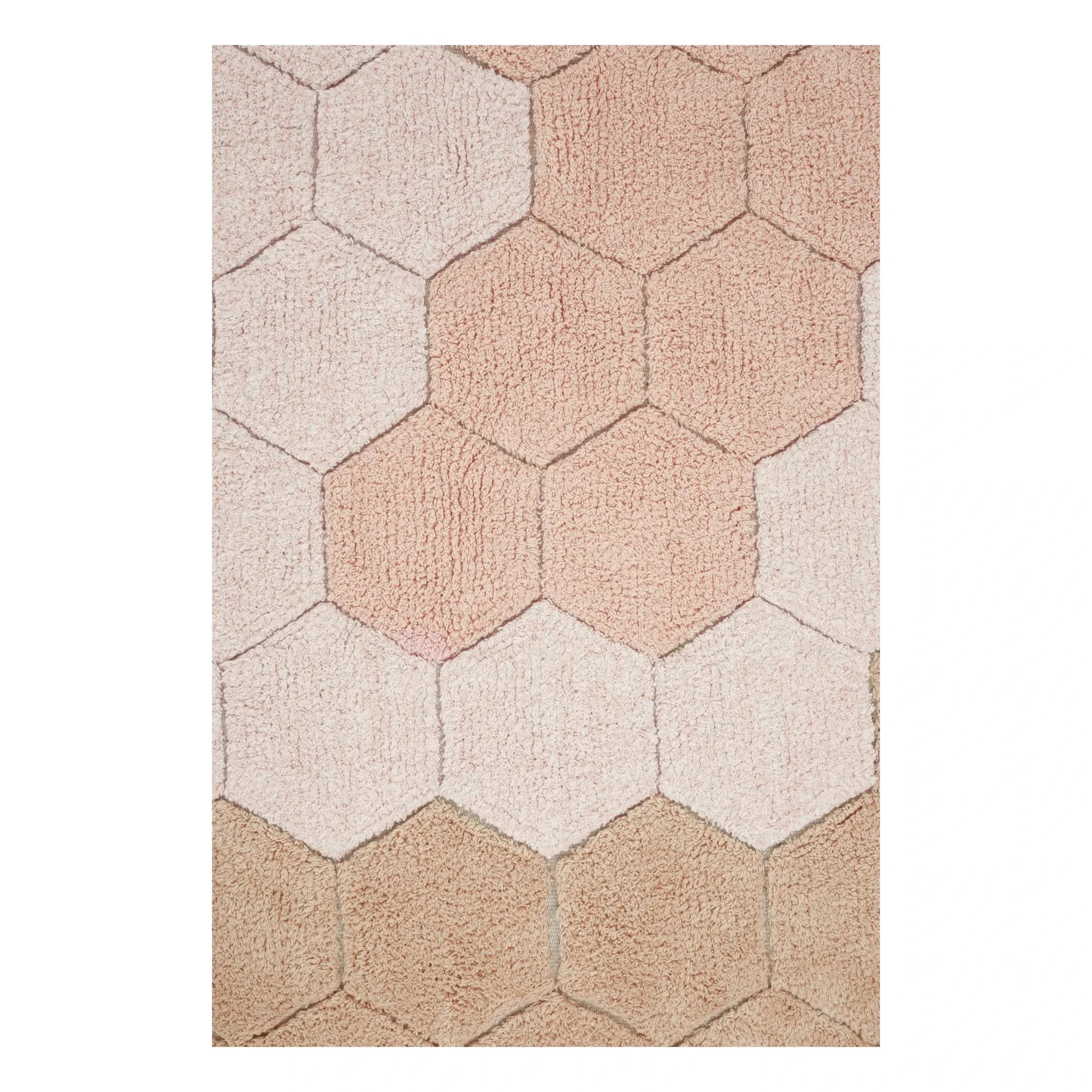 Lorena Canals - Alfombra redonda de panal de abeja | Rosa