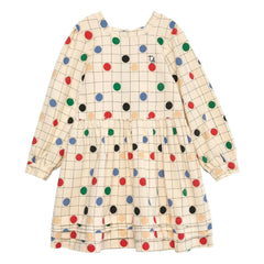 True Artist - Vestido de algodón orgánico Circles | Beige