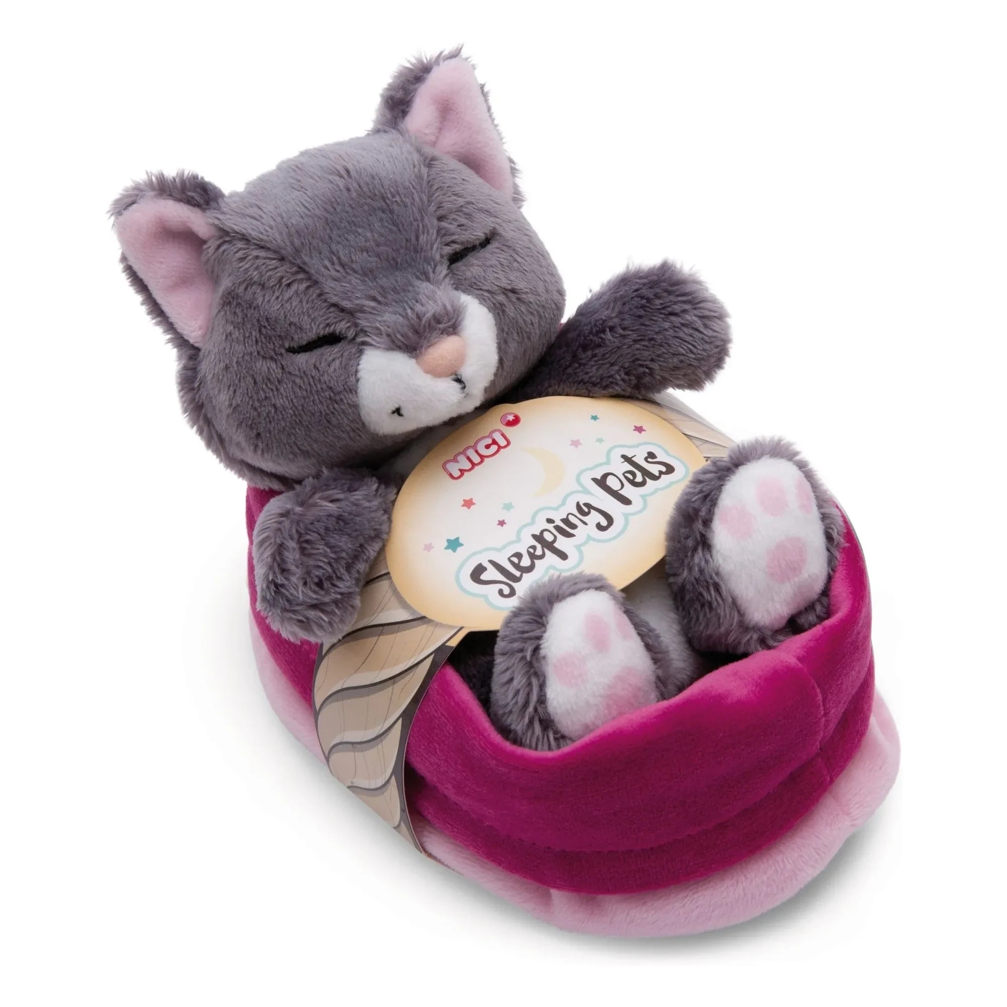 Nici - Peluche gato - Mascotas durmientes | Gris