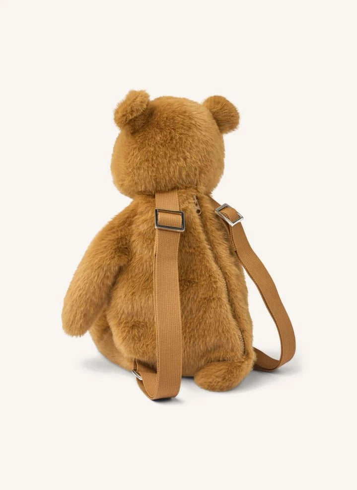 Liewood - Mochila de peluche en forma de oso Dayana | Caramelo