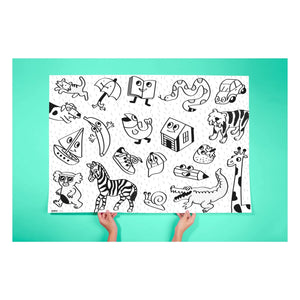 Omy - Póster gigante para colorear Mi primer póster de arte