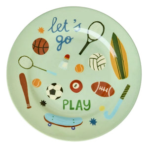 Rice - Plato de melamina Sport | Azul claro
