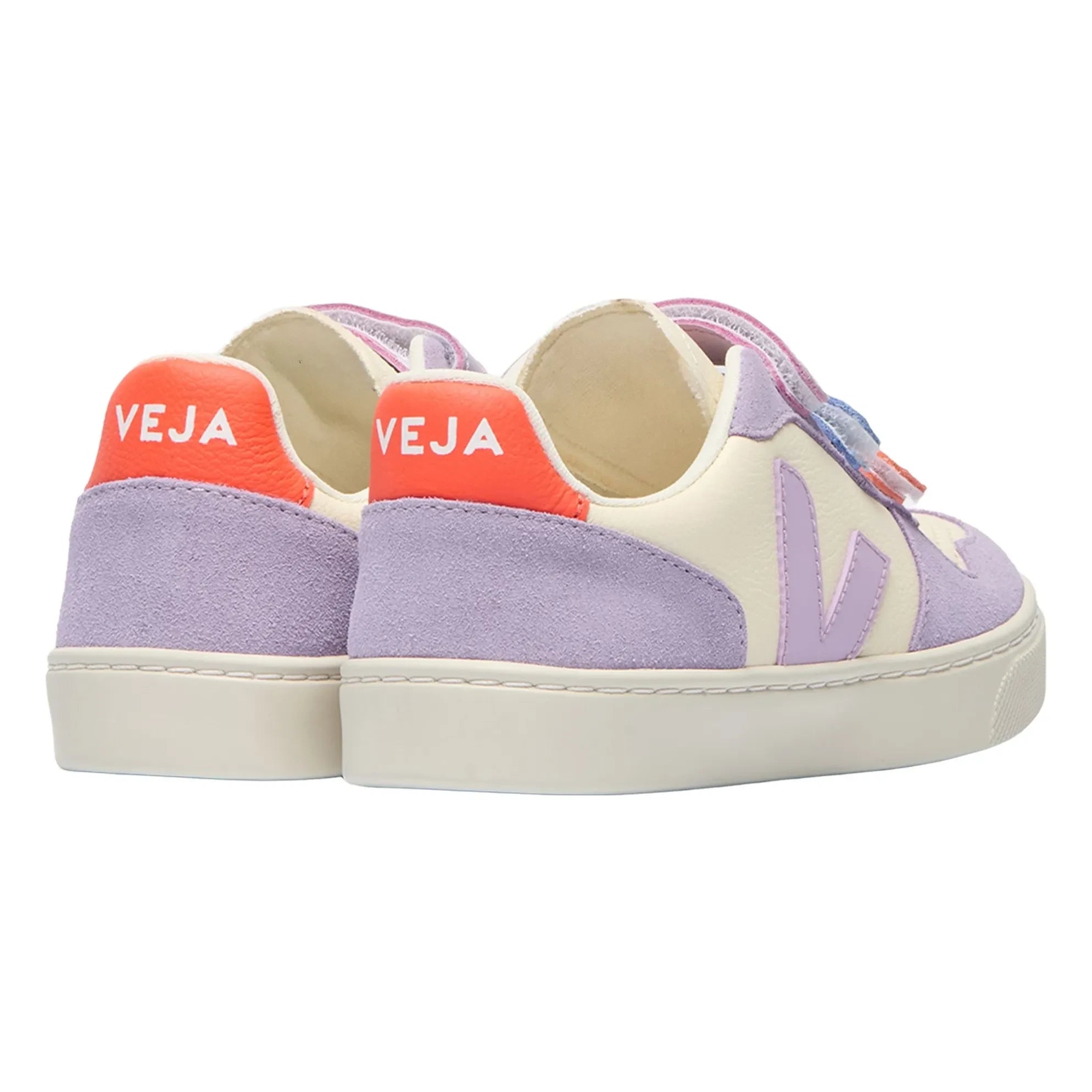 Veja - Zapatillas Deportivas de Cuero Rayadas V-10 O.T. | Morado