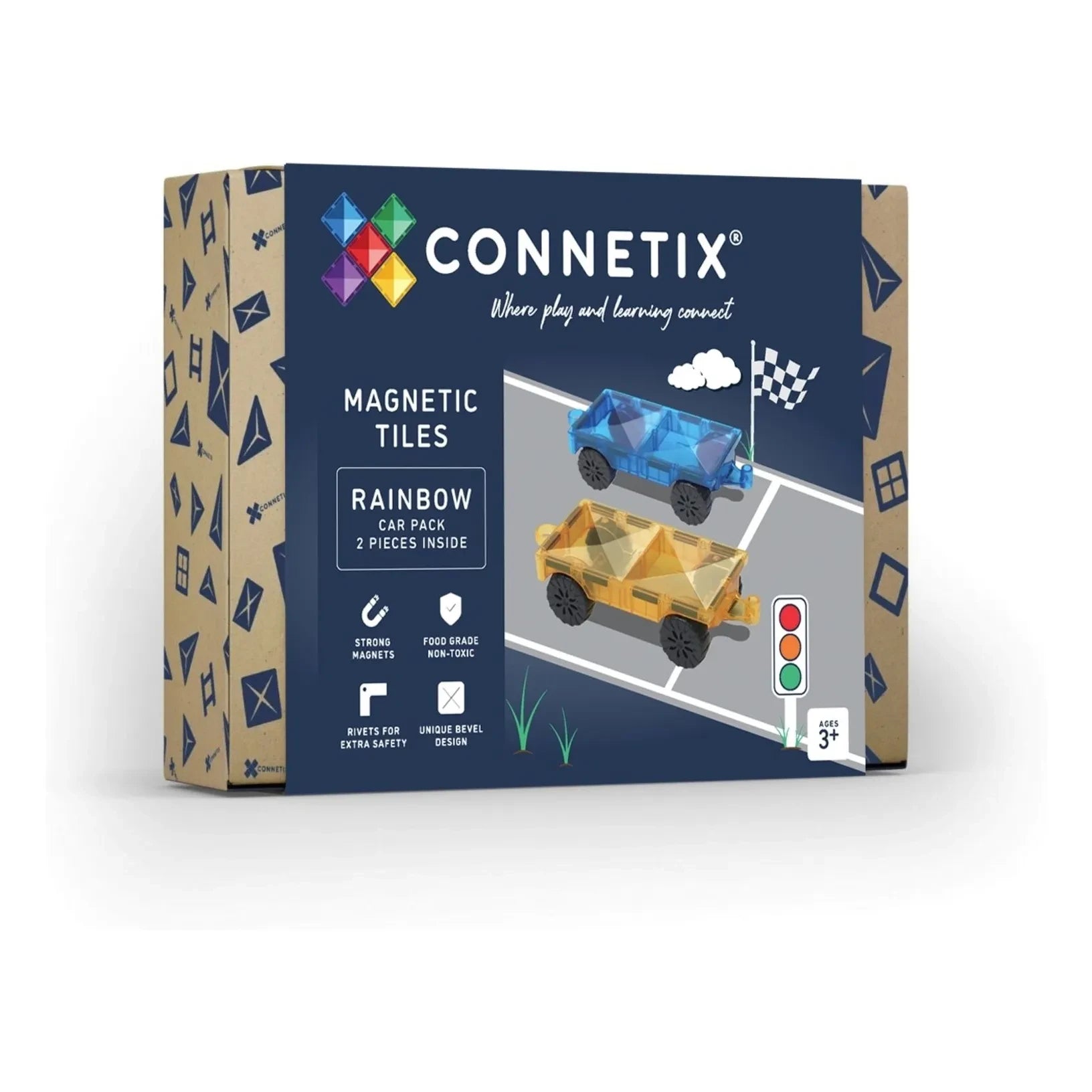 Connetix - Pack de coches - Set de 2 unidades