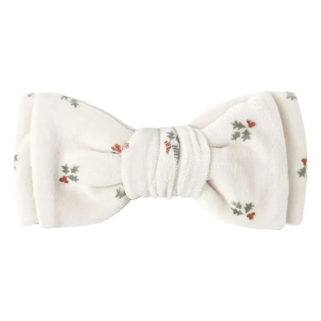Diadema Quincy Mae con lazo de acebo | Crudo