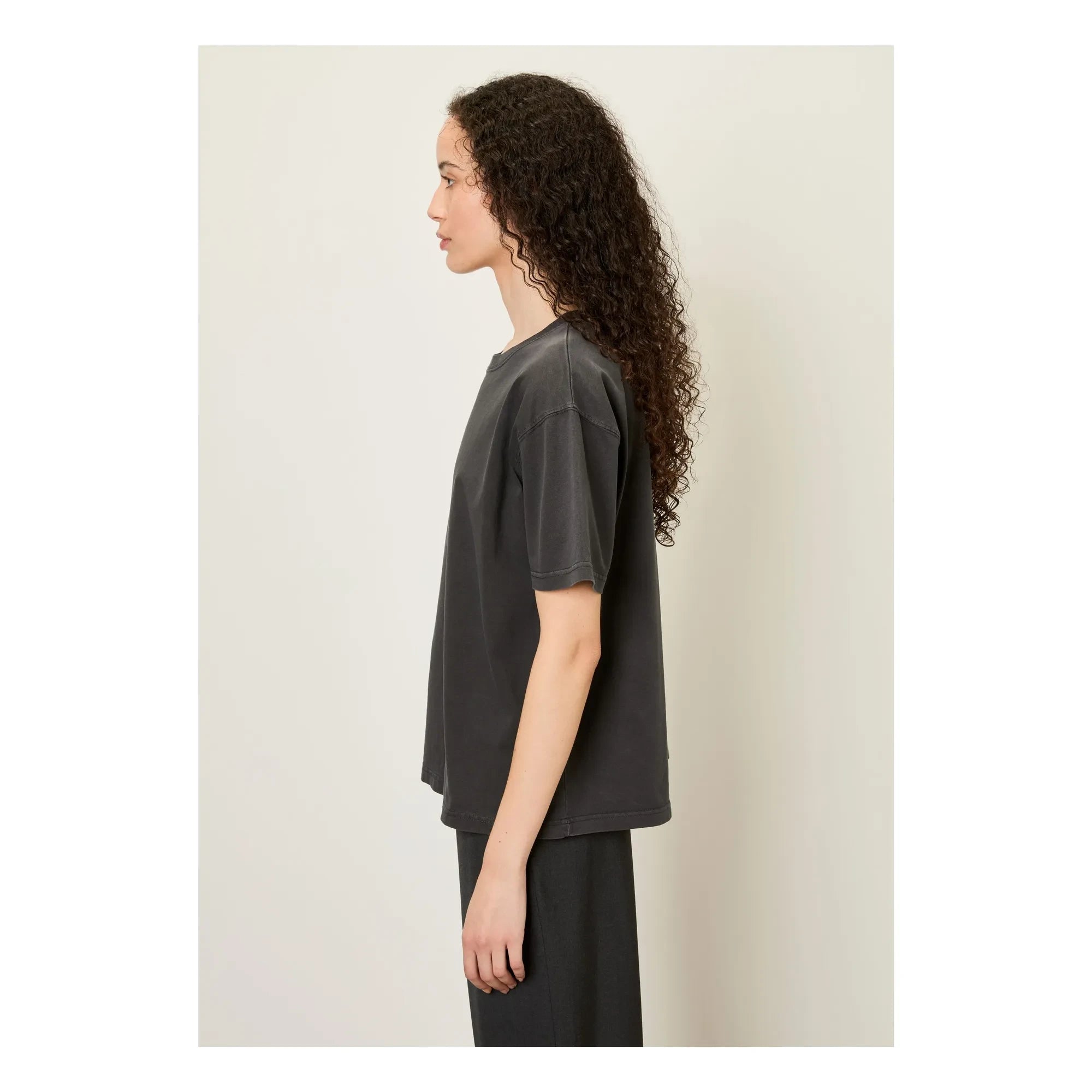 American Vintage - Camiseta de algodón Fizvalley | Carbono