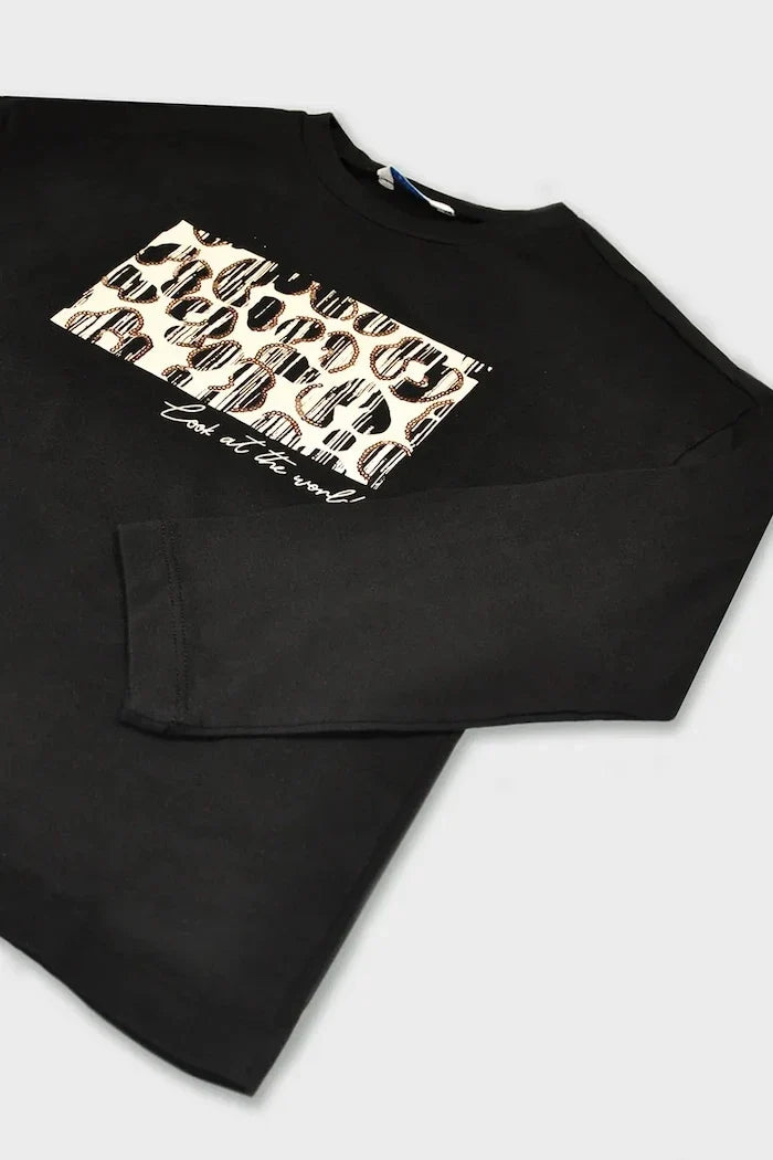 Blusa de algodón de manga larga Mayoral