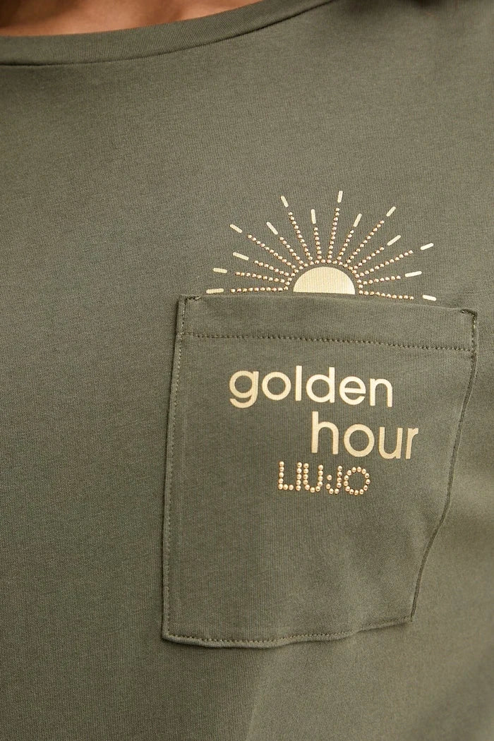 Camiseta de algodón Liu Jo para mujer