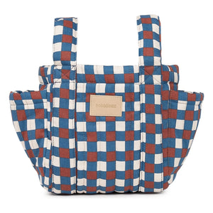 Nobodinoz - Bolso organizador de cochecito Hyde Park Mosaic | Azul