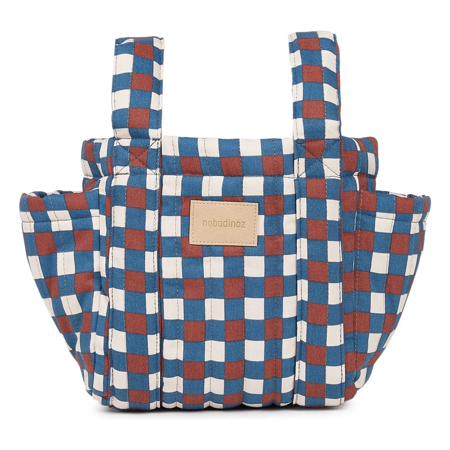 Nobodinoz - Bolso organizador de cochecito Hyde Park Mosaic | Azul