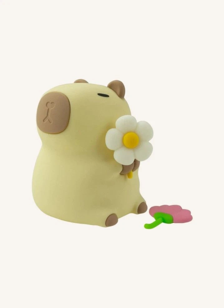 Mary's - Lámpara de Noche Capibara Floral | Beige