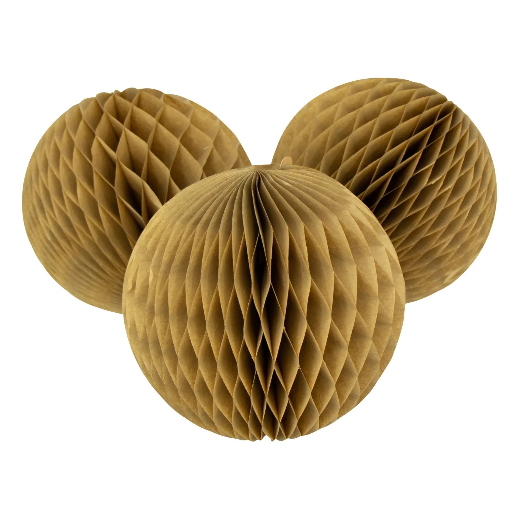 Paper Dreams - Bolas Decorativas de Papel FSC - Set de 3 | Avellana
