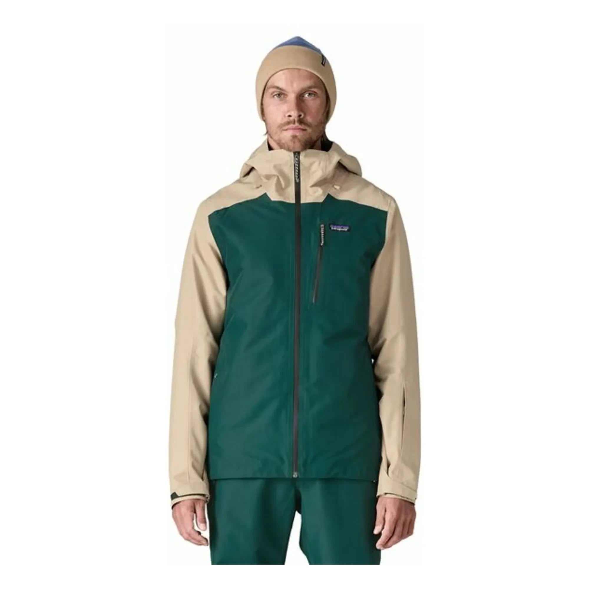 Patagonia - Chaqueta de esquí de fibra reciclada con aislamiento Powder Town | Verde