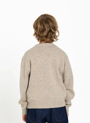 Hundred Pieces - Suéter de lana Merino Mika | Gris melange
