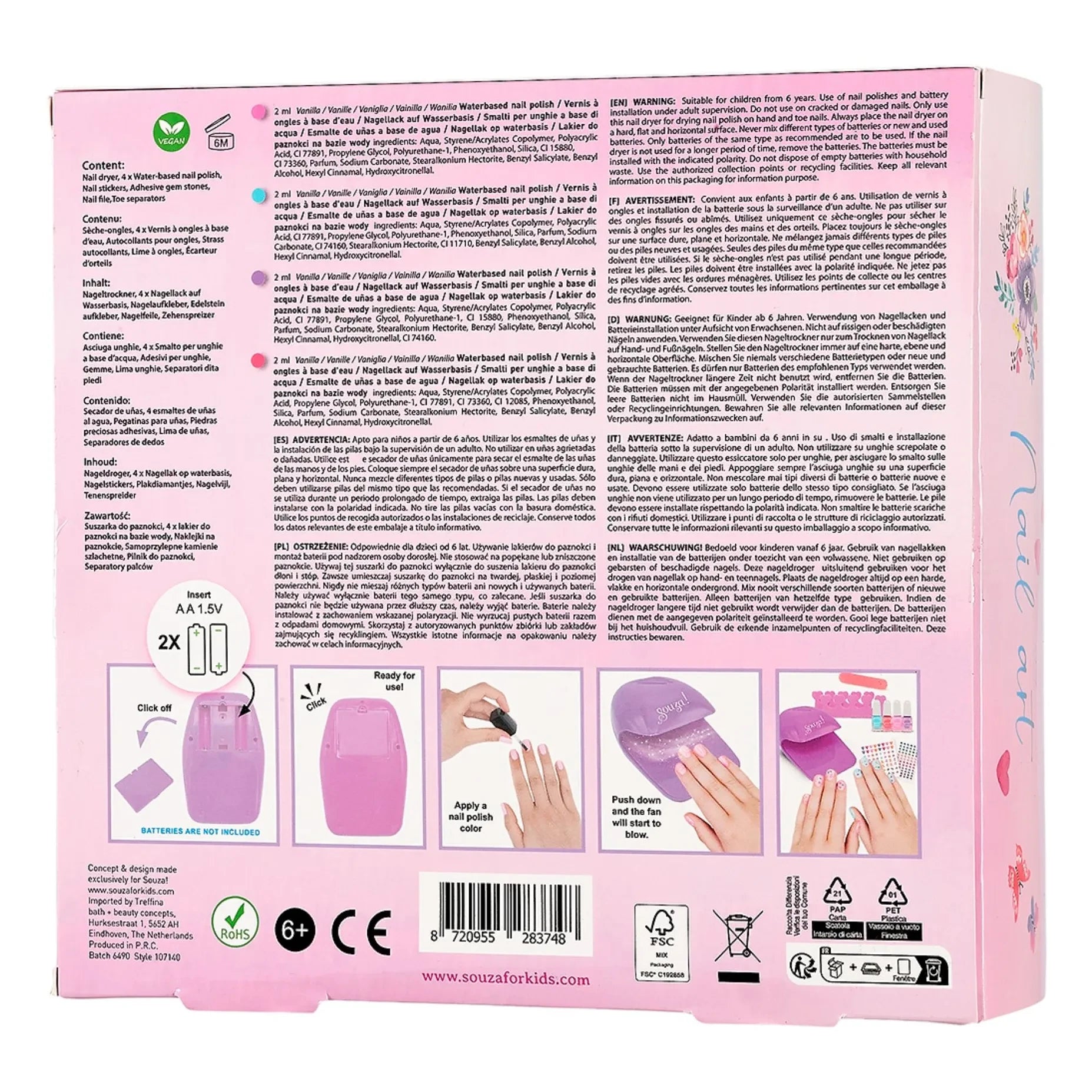 Souza - Set de esmaltes para nail art