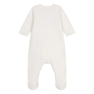 Petit Bateau - Pijama de zorro de algodón orgánico | Crudo