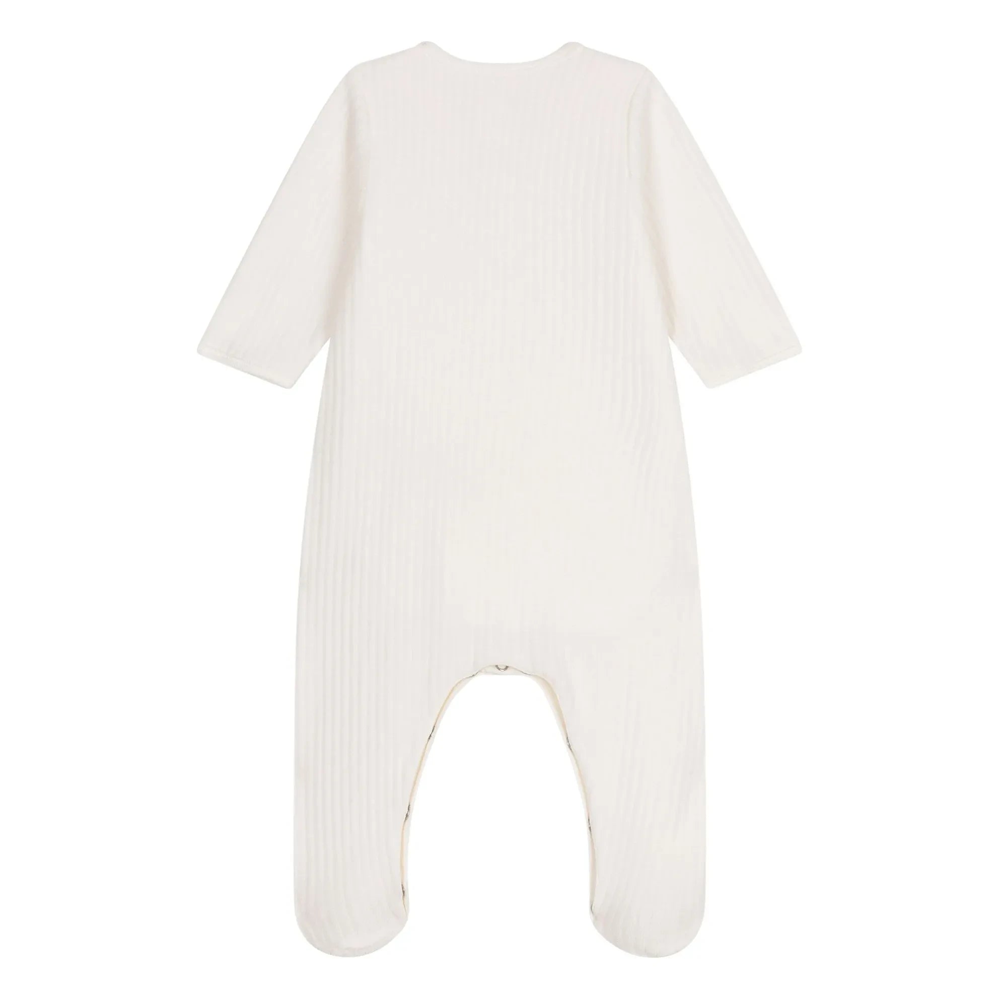 Petit Bateau - Pijama de zorro de algodón orgánico | Crudo