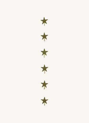 Muskhane - Fieltro "Shooting Stars" Garland | Moss Green