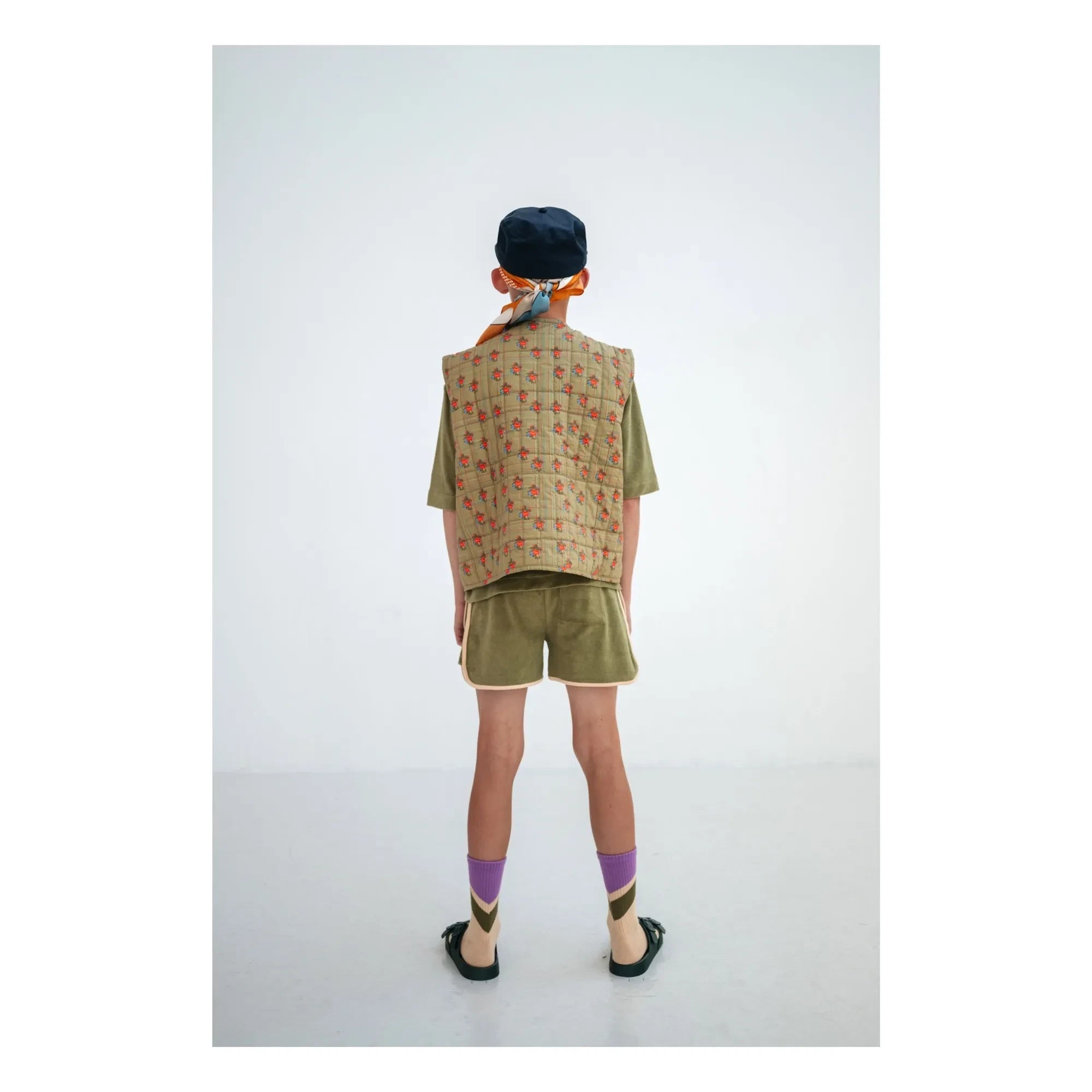 Repose AMS - Pantalón corto jogger de toalla de algodón orgánico | Caqui