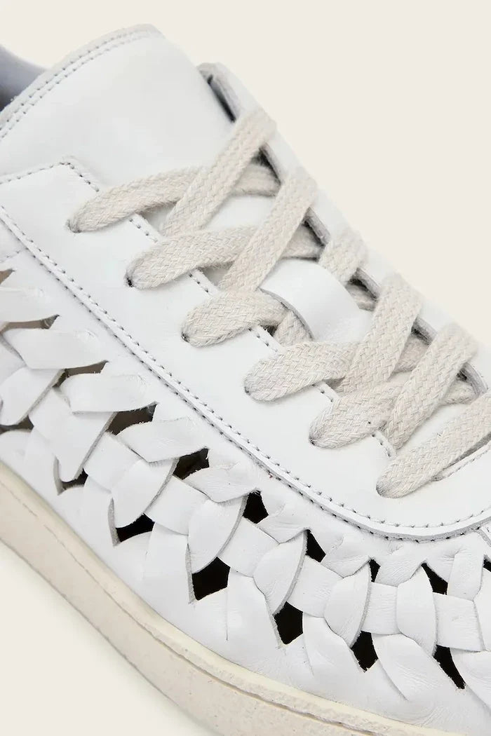 AllSaints Velma Woven Sneaker Zapatillas de cuero para mujer