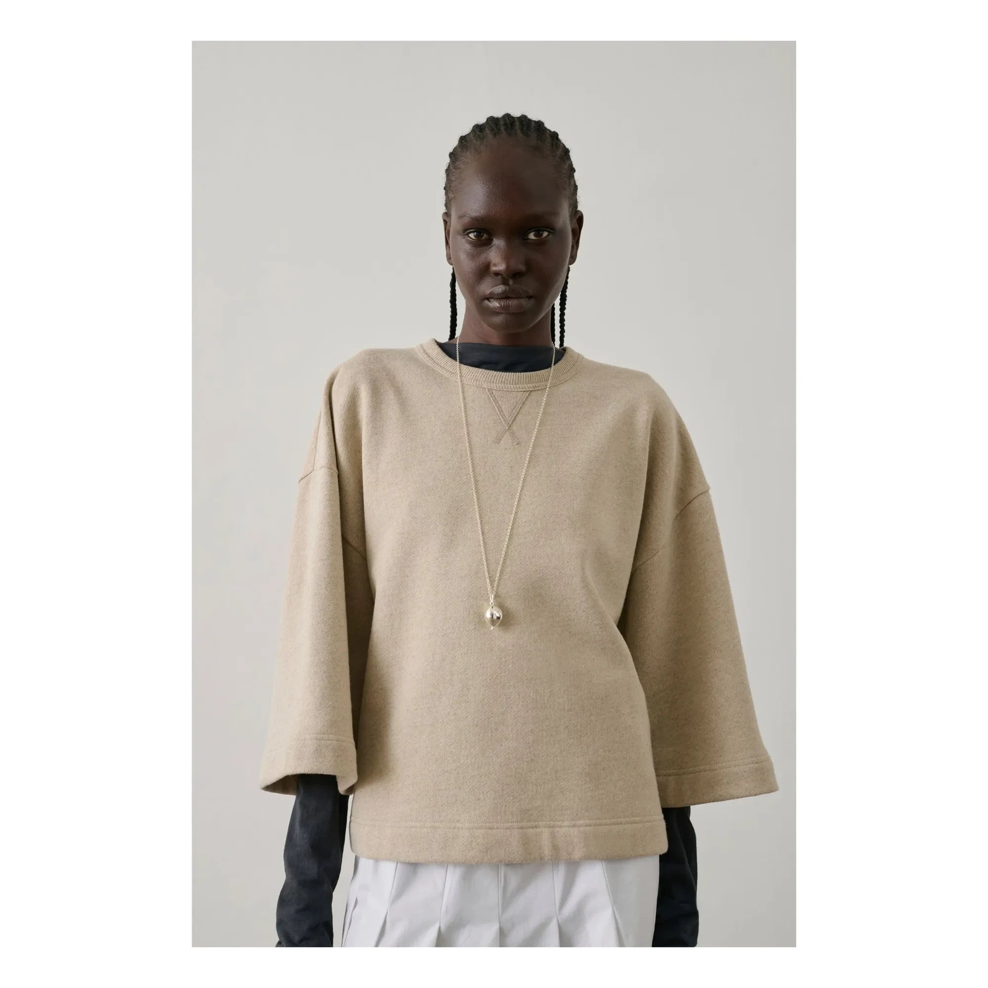 Soeur - Sudadera Iksan | Beige jaspeado