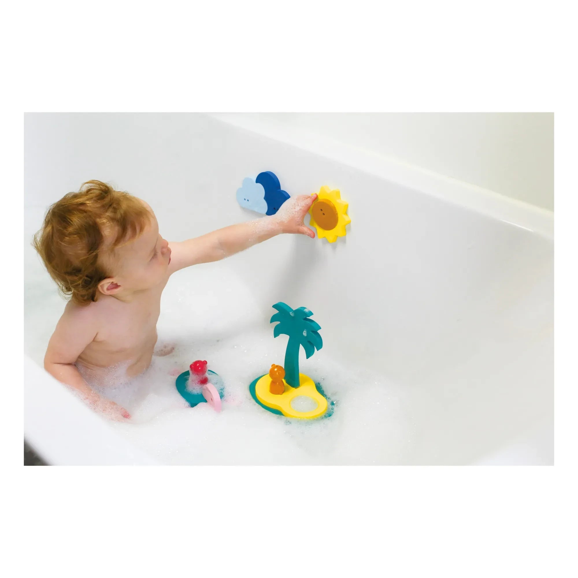 Quut - Puzzle de baño 3D Puzzle Treasure Island - 12 piezas