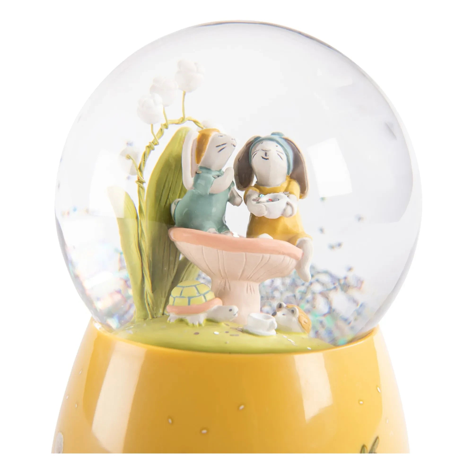 Moulin Roty - Globo de nieve musical - Trois petits lapins