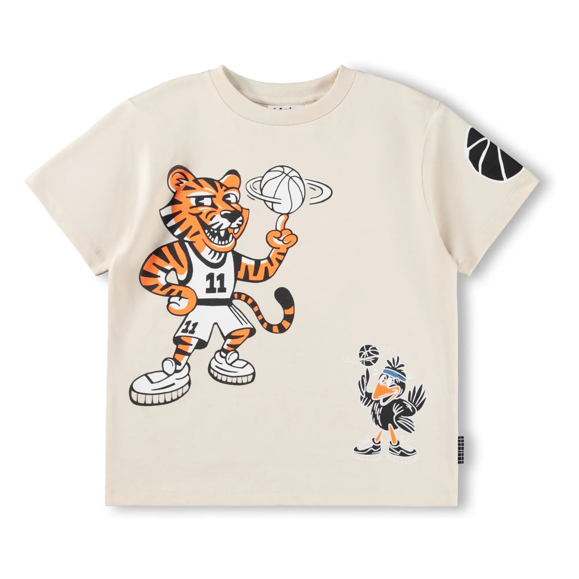 Molo - Rodney Mascotas Baloncesto Camiseta Algodón Orgánico | Crudo