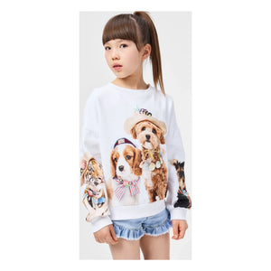 Molo - Sudadera Maxi Dog de algodón orgánico | Blanca