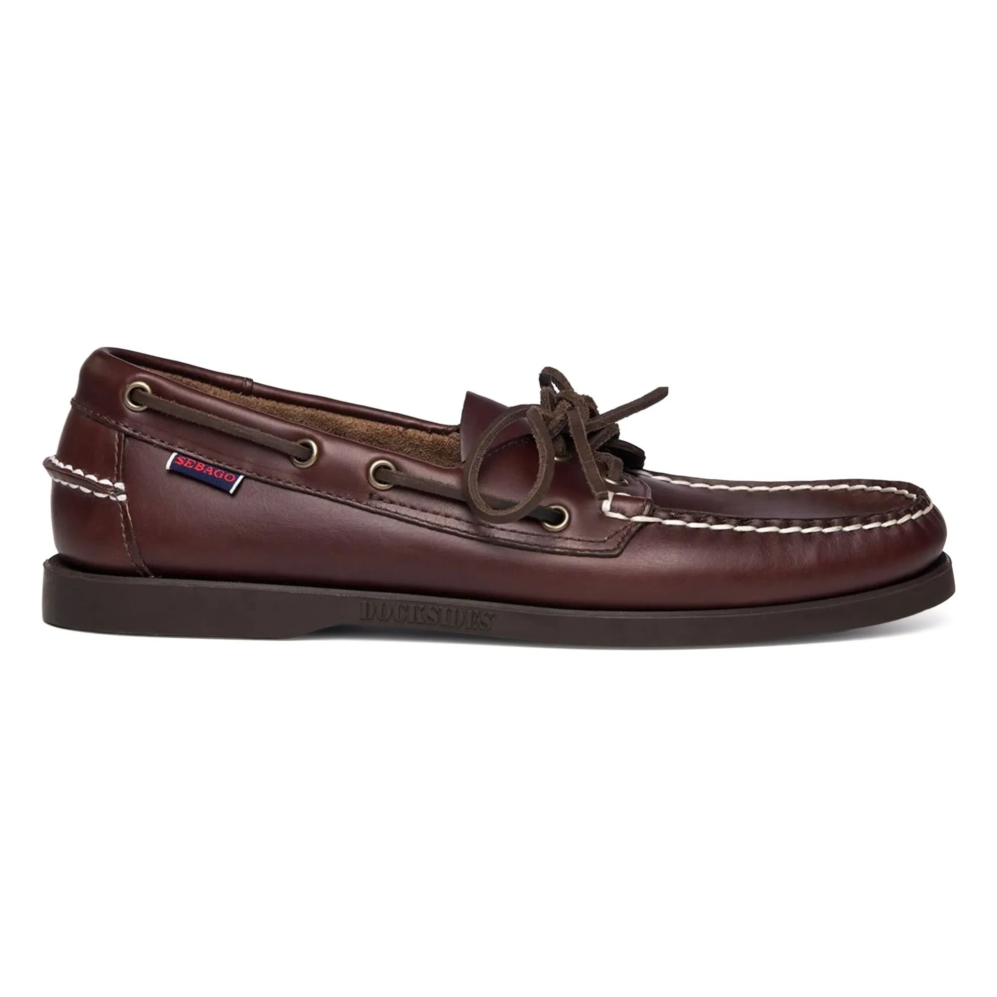 Sebago - Docksides Portland Waxed Loafers | Marrón oscuro