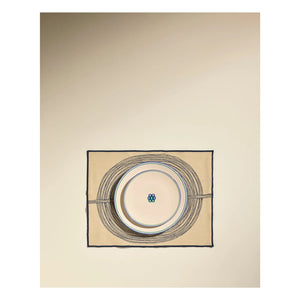 Maison Sarah Lavoine - Mantel individual bordado Mirage | Azul