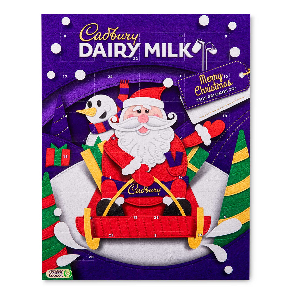 Cadbury - Calendario de Adviento de Chocolate de Año Nuevo
