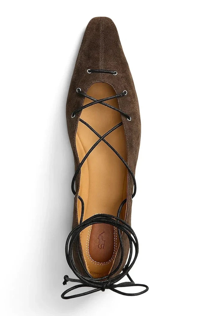 Polo Ralph Lauren bailarinas de ante Lce Pnt Blt