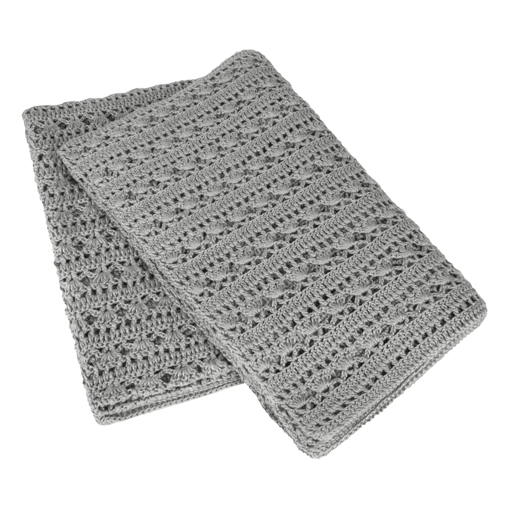 Numero 74 - Tara Crochet Battaniye | Gümüş Gri S019