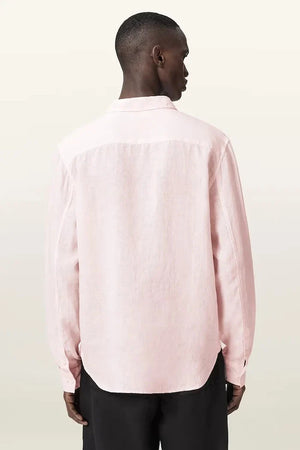 AllSaints camisa de lino para hombre LOOM