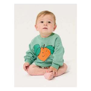 Bobo Choses - Sudadera naranja de algodón orgánico | Verde