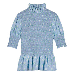 Maria de la Orden - Blusa de algodón Aleria SS | Azul