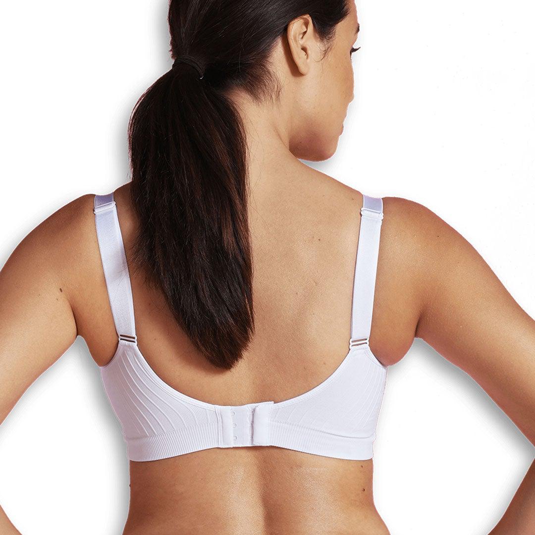 Carriwell Maternity + Nursing Bra with Carri-Gel Support - White-Nursing Bras-White-S | Natural Baby Shower