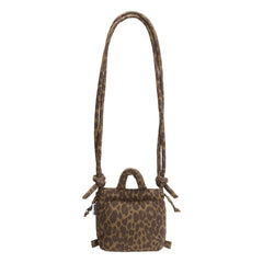 Olend - Micro Ona Bolso suave de leopardo | Marrón