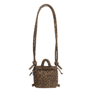 Olend - Micro Ona Bolso suave de leopardo | Marrón