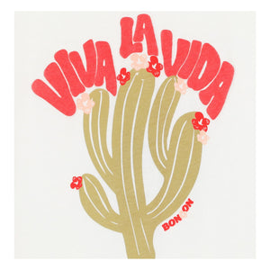 Bonton - Camiseta con estampado de cactus Viva | Crudo