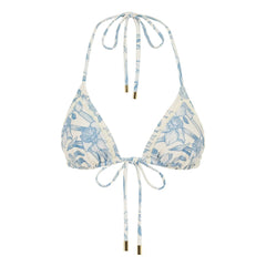 Peony - Nergis Top de punto en tejido reciclado | Azul