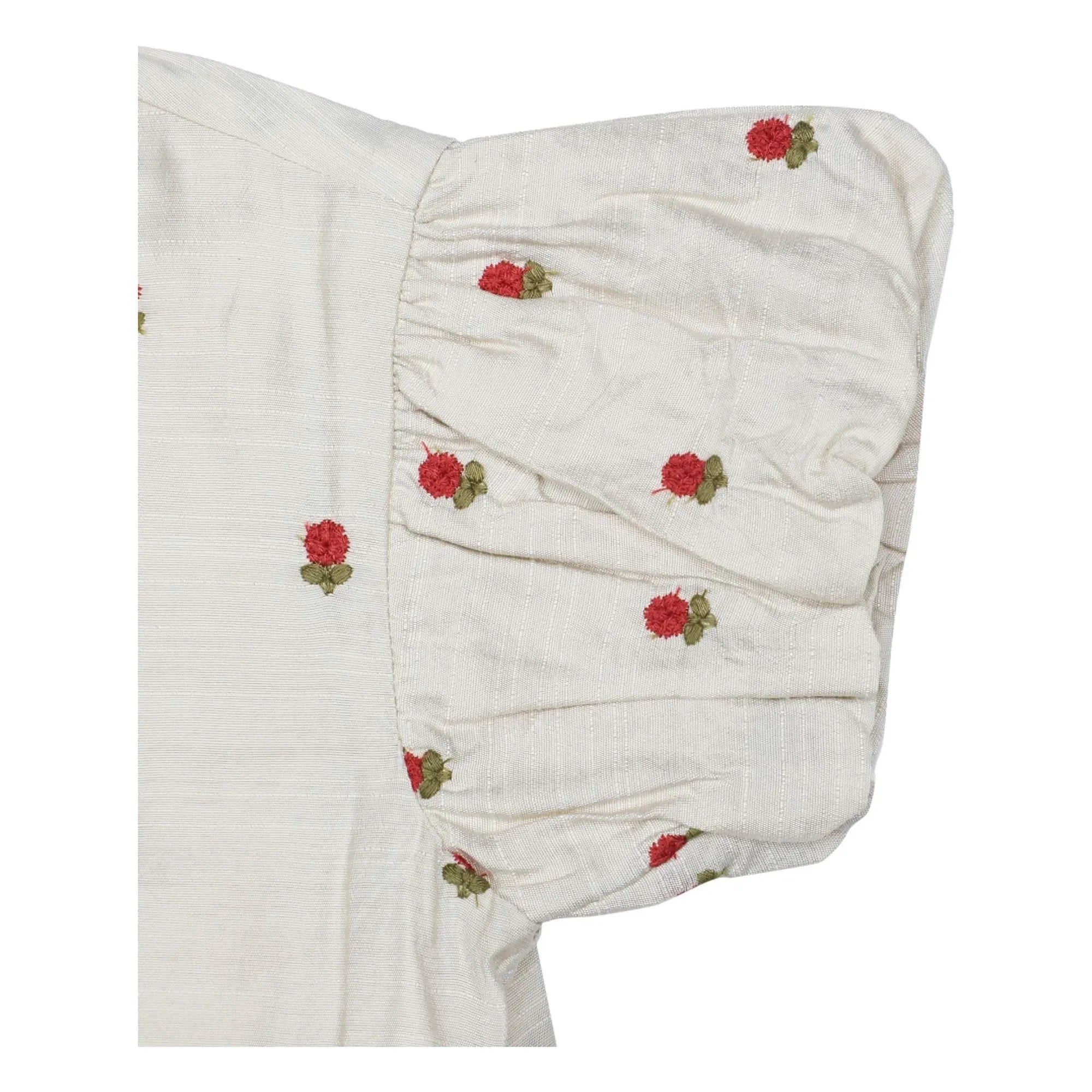 Donsje - Blusa de Tencel con Flores Eliora | Crudo