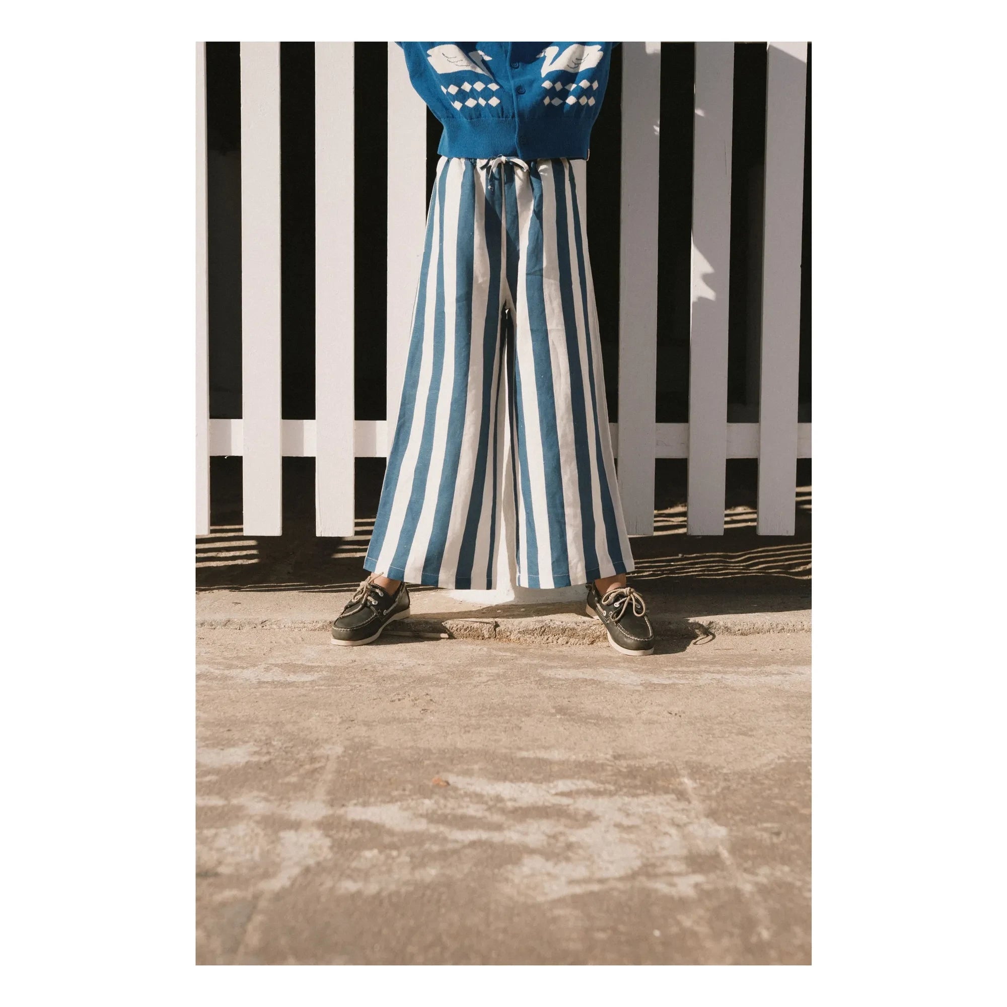 Tinycottons - Pantalones de rayas azules | Azul