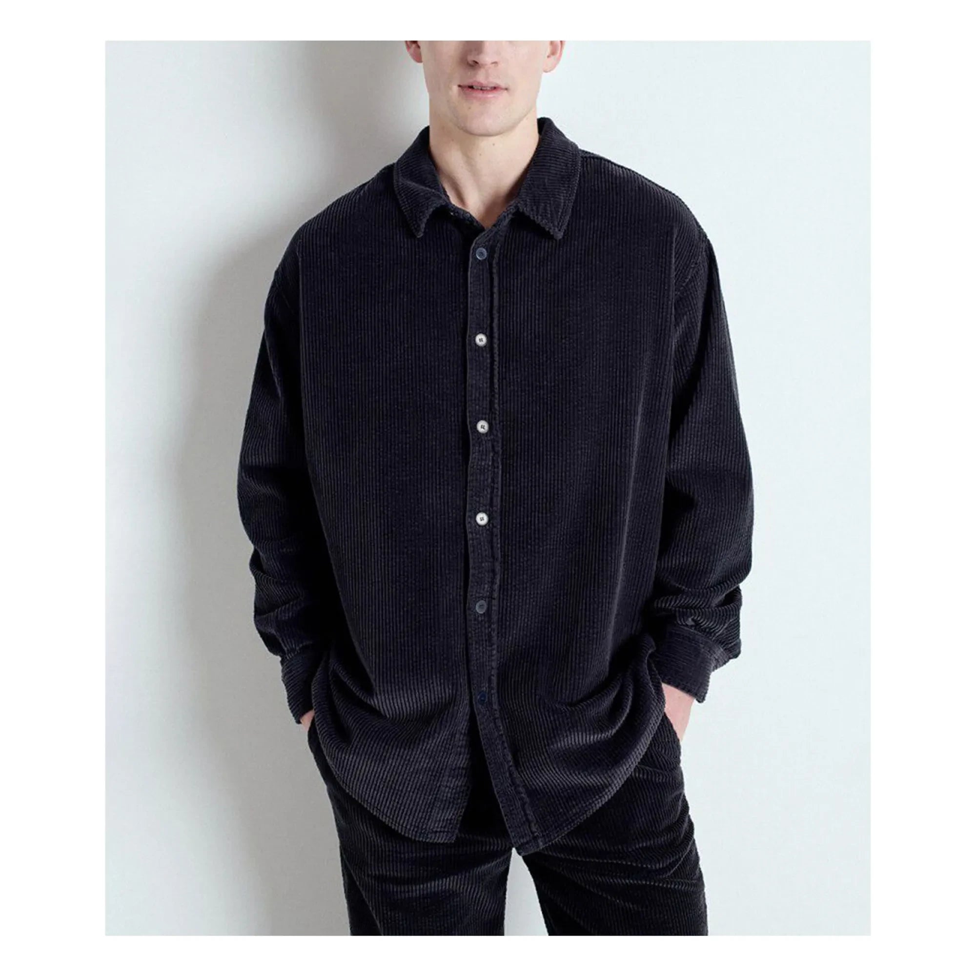 American Vintage - Camisa de terciopelo Padow | Carbon